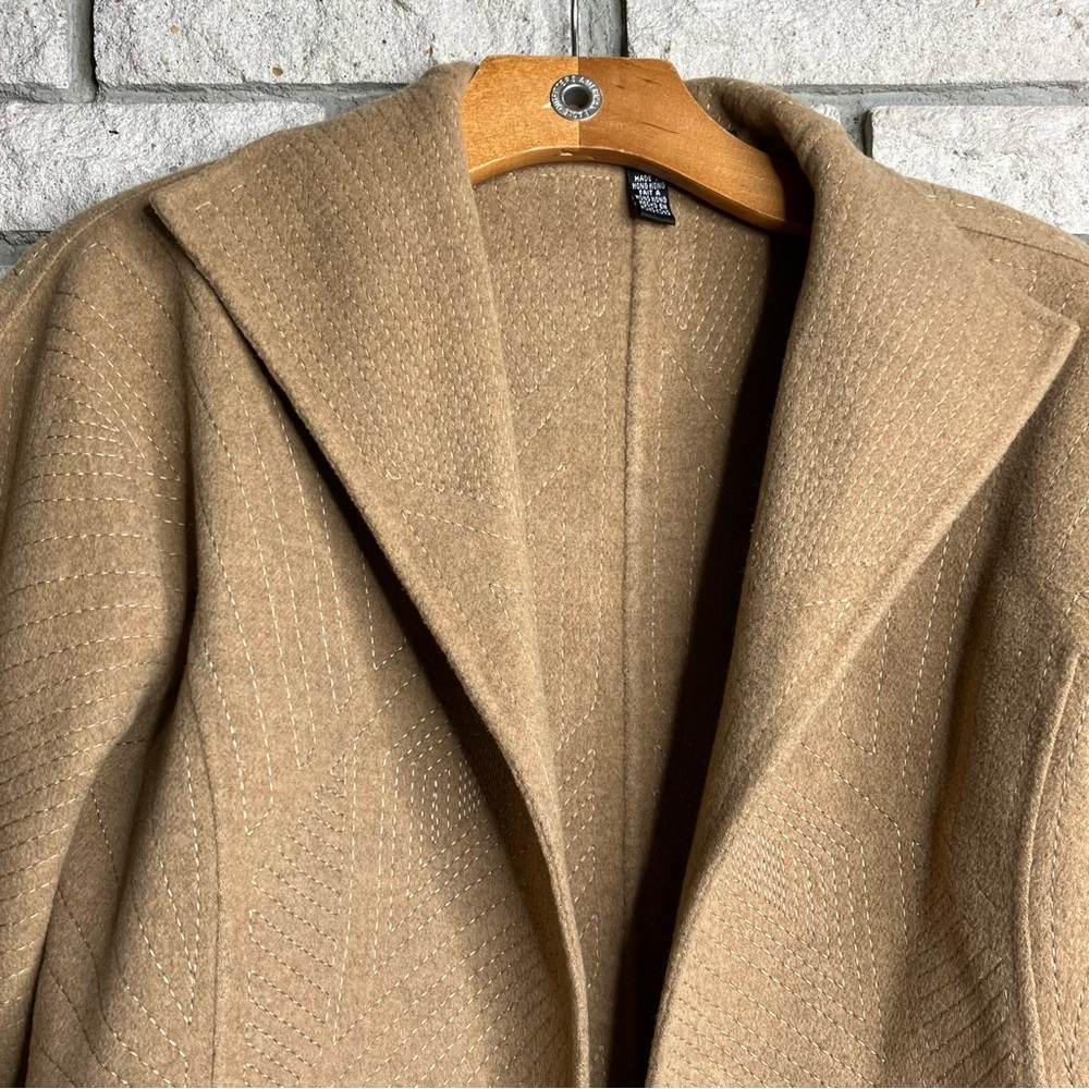 100% Wool Open Front Jacket - Picture 6 of 7
